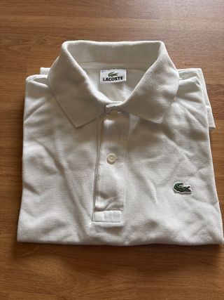 Polo Lacoste Bianco Ragazzo Tg. S