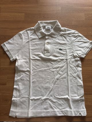 Polo Lacoste Bianco Ragazzo Tg. S