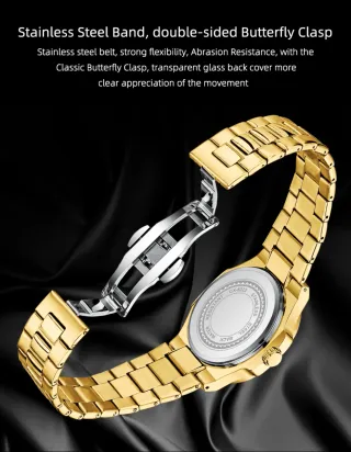 Reloj Chenxi Dorado y Azul Hombre