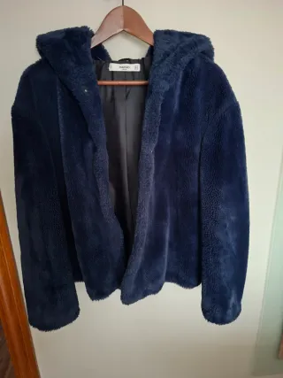 Abrigo corto Mango azul talla M