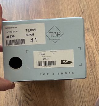 Zapatos TOP Talla 40 Beige