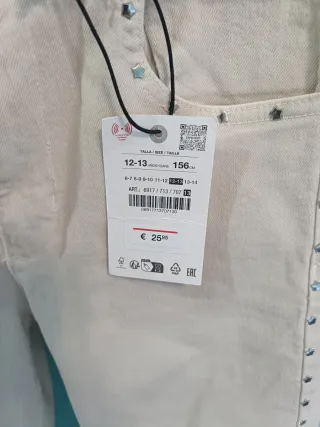 Pantalón Zara Beige Talla M/38