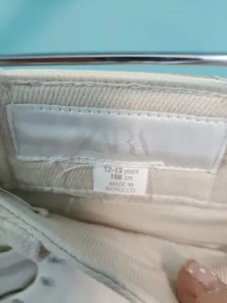 Pantalón Zara Beige Talla M/38