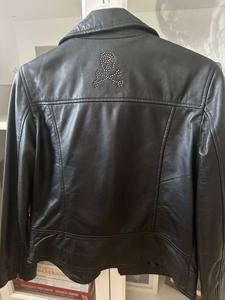 Chaqueta Biker Piel Mujer Scalpers Talla M