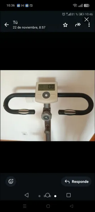 Bicicleta estática Decathlon