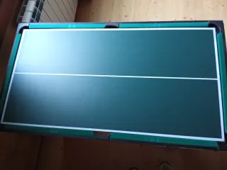 Futbolín con diferentes juegos billar, pin pon etc