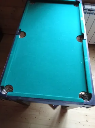 Futbolín con diferentes juegos billar, pin pon etc