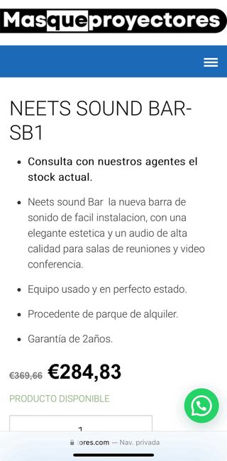 Barra de Sonido Neets SB1 Negra