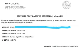 Cámara Nikon Z5 (full frame)