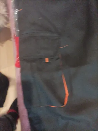 Pantalón de trabajo Velilla negro -naranja talla L