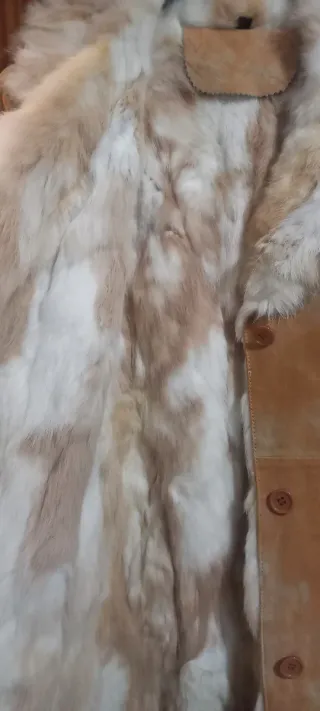 Pelliccia Pera Pelle Beige/Bianca Donna