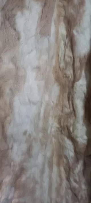 Pelliccia Pera Pelle Beige/Bianca Donna