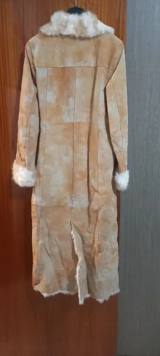 Pelliccia Pera Pelle Beige/Bianca Donna