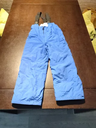 Pantalón de esquí azul con tirantes Para niño/a