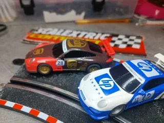 2 Coches Scalextric Compact Porsche 1/43