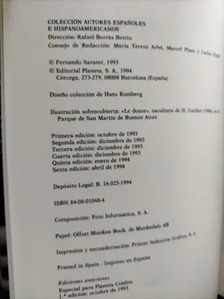 Lote Narrativa española: Marías, Savater y Arteaga