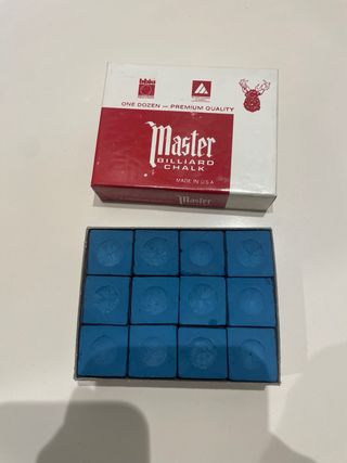 4 Cajas Tizas Master Billar 12 Unidades por caja