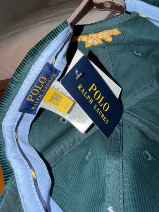 Gorra de pana Ralph Lauren Balckish Green