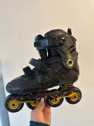 Patines Freeskate Slalom KRF Negro/Dorado
