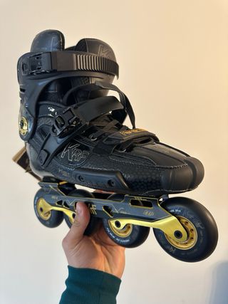 Patines Freeskate Slalom KRF Negro/Dorado