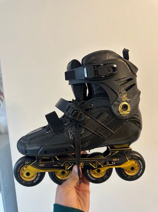 Patines Freeskate Slalom KRF Negro/Dorado