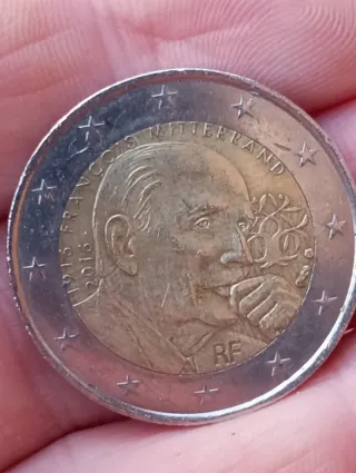 Moneda 2 Euros François Mitterrand 2016