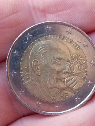 Moneda 2 Euros François Mitterrand 2016
