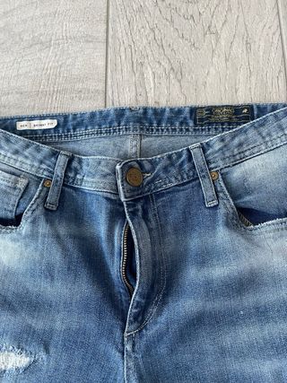 Jeans uomo strappati blu taglia 46