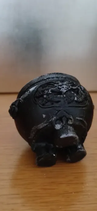 Incensario dragón  Cerámica negra