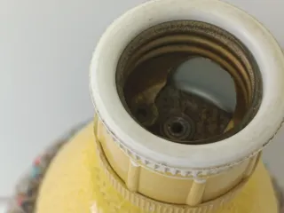 Lámpara cerámica vintage Italia multicolor