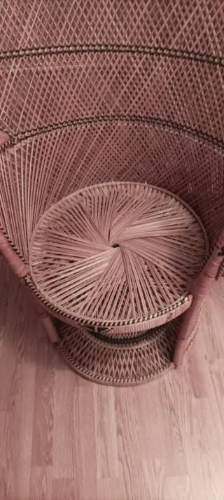 2 Sillones Vintage Ratán Estilo Peacoc