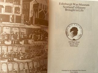 Libro guida vintage "Edinburgh Wax Museum"