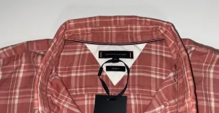 Camisa Tommy Hilfiger cuadros roja y blanca