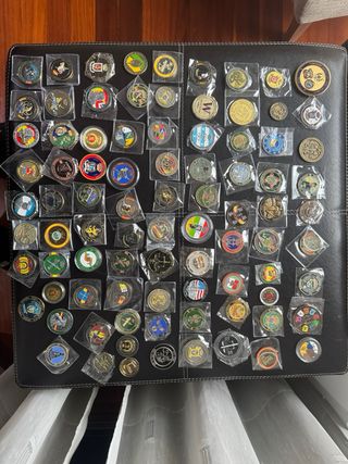 Lote de 87 monedas Guardia Civil.