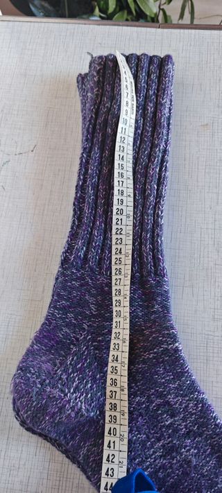Calzini lana artigianali melange viola