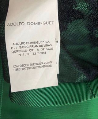 Conjunto falda y blusa verde