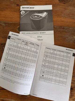 Panificadora con recetario