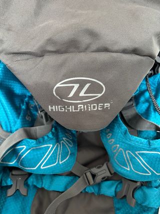 Mochila senderismo Highlander Discovery azul/gris