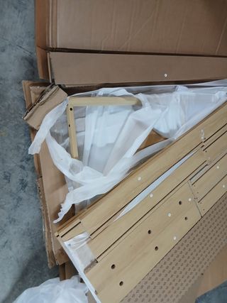 Escritorio LINDVED Roble 48x120 2 Cajones