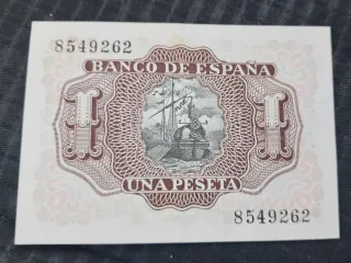 Billete 1 Peseta 1953 sin serie