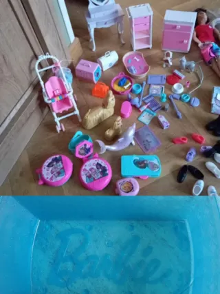 Lote de muñecas Barbie y accesorios
