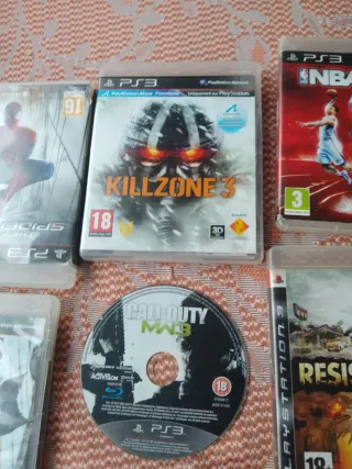 6 Juegos PS3: Spider-Man, Killzone, NBA, Assassin