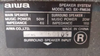 Minicadena Aiwa CD/Doble Cassette/Radio