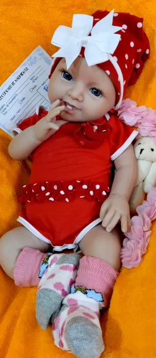 Bambola Reborn in Silicone Completa 48cm