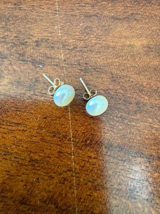 Pendientes antiguos perla de alta calidad