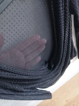 Top Zara Negro Brillante Talla Única