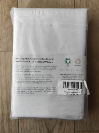 Juego Sábanas Qutun 100% Algodón Orgánico 90 cm