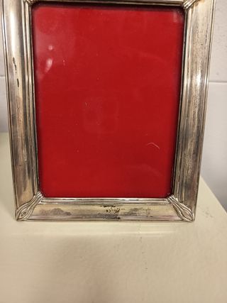 Marco portafotos de plata