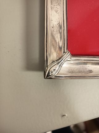 Marco portafotos de plata