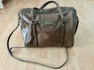 Bolso Bimba y Lola marrón y gris